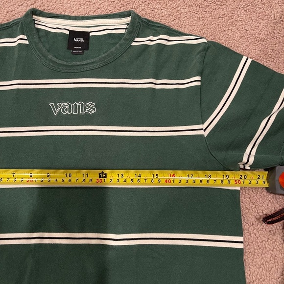 VANS Sixty Sixers Stripe Green T-Shirt - Picture 5 of 10